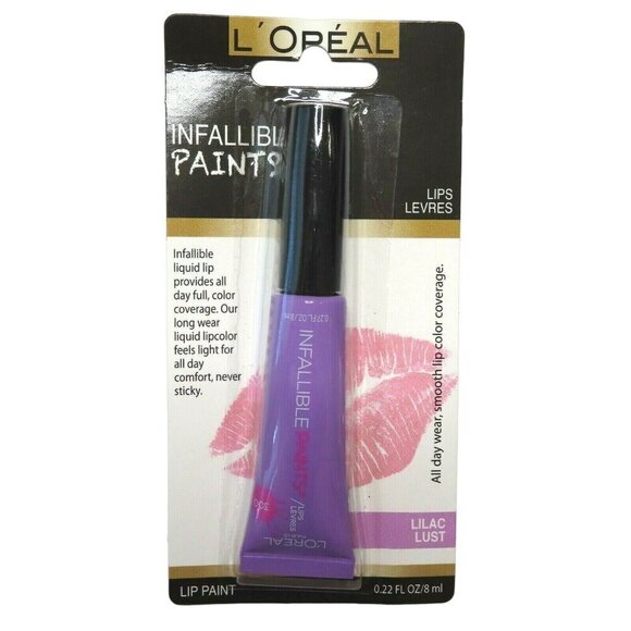 Loreal Infallible Purple Lilac Lust Lip Paint Lipstick .22 Oz 071249339664 NEW - Picture 1 of 4